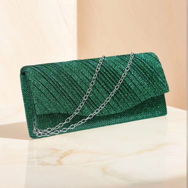 Elegant Glitter Evening Clutch